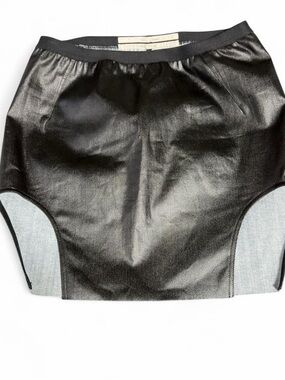 Black Rick Owens mini skirt size 8